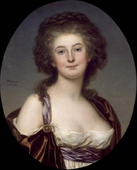 Adolf Ulrik Wertmuller Mademoiselle Charlotte Eckerman (1759-1790), Swedish opera singer and actress Sweden oil painting art